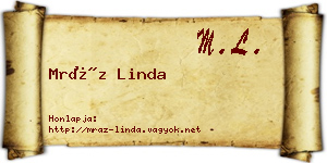 Mráz Linda névjegykártya